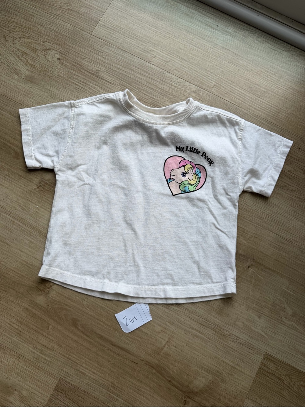 My Little Pony Kids Short Sleeve Tee with Pastel Pony Heart